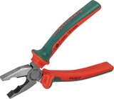 Пассатижи диэлектрические с двухкомпонентными рукоятками, 180 мм Jonnesway PV0817