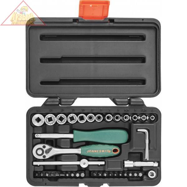 Набор головок торцевых 1/4"DR Super Tech, 41 предмет Jonnesway S68H2141S