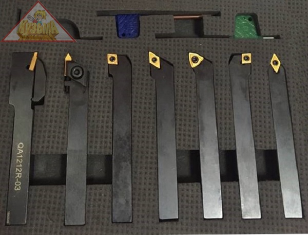 Набор резцов с мех.креплением пластин, сечение 12х12 мм, 7 шт. STALEX, арт. 44085