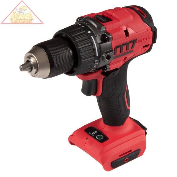 Аккумуляторная дрель-шуруповерт MIGHTY SEVEN 18 В, импульсная, без аккумулятора и ЗУ, арт.УDD-101