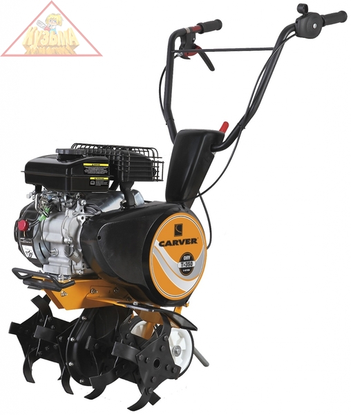 Мотокультиватор CARVER T-350 (3,0 л.с., 4-х такт., цепной ред., шир. 20-35-43 см.)