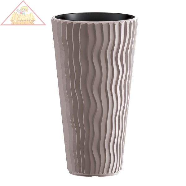 Кашпо для цветов Prosperplast SANDY SLIM мокко 2 предмета 18 и 45л DPSP400-7529U