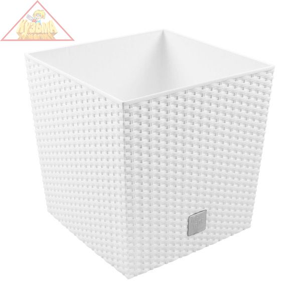 Кашпо для цветов Prosperplast RATO LOW белый 2 предмета 37 и 64л DRTS400L-S449 