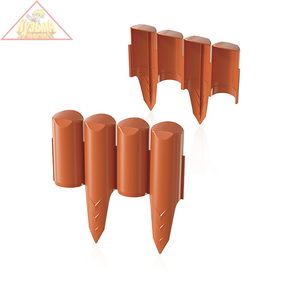 Бордюр для сада Prosperplast Palisada border ц. терракотовый IPBO-R624