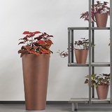 Кашпо для цветов Prosperplast Tubus Slim Corten кортен сталь 2 предмета 15 и 27 л DTUS300C-7601U