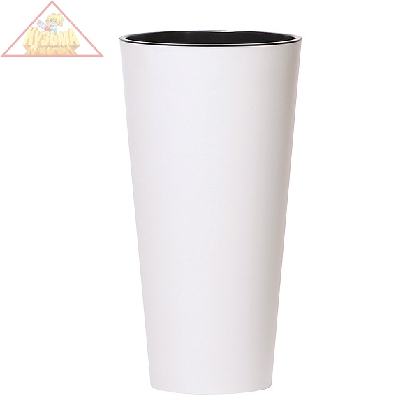 Кашпо для цветов Prosperplast TUBUS SLIM белый 2 предмета 4 и 8 л DTUS200-S449