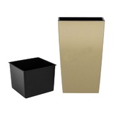 Кашпо для цветов Prosperplast URBI SQUARE, кофе, 2 предмета, 37 и 91.5 л DURS400-7502U