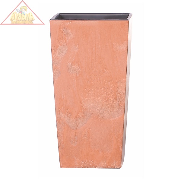 Кашпо для цветов Prosperplast URBI SQUARE EFFECT терракот 2 предмета 21 и 49л DURS325E-R624 
