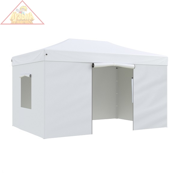 Тент-шатер садовый быстро сборный Helex 4335 3x4,5х3м полиэстер белый