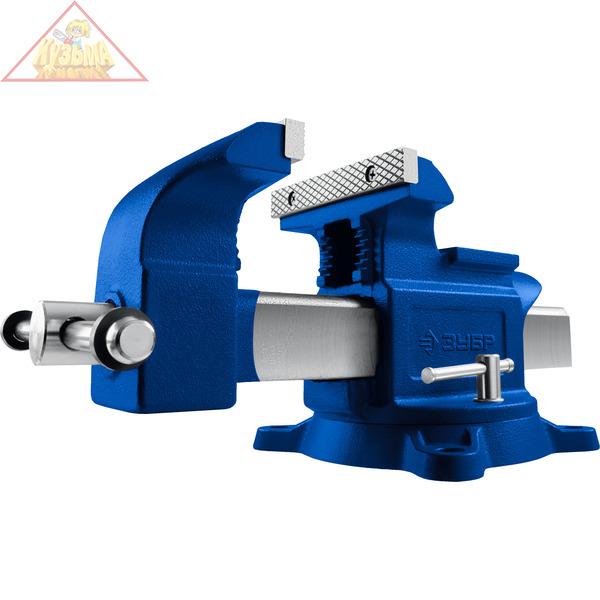 Тиски ЗУБР Эксперт индустриальные, поворотные 100 мм 32703-100