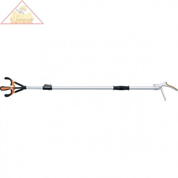 Плодосъемник с захватом, алюминиевая телескопическая штанга, 1370-2060 мм, LUXE Palisad, 64446