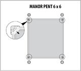 Сарай "Манор Пентхаус 6x6" (размеры 175 x 175 см), бежевый (17208243) Keter 255142