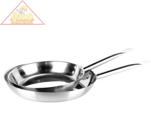 Сковорода с тройным дном, нержавеющая сталь 240х45мм с одной ручкой Viatto 101703