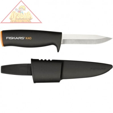 Нож общего назначения Fiskars с чехлом K40 125860 (1001622)