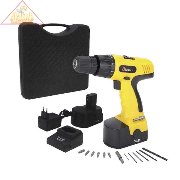 Дрель-шуруповерт аккумуляторная Kolner KCD 16,8 С (арт. кн16,8сн) 