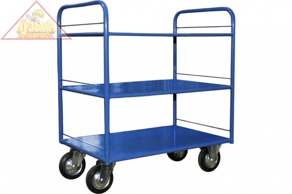 Тележка платформенная Стелла-техник КР-3-150-И 3-х ярусная, 600х900мм