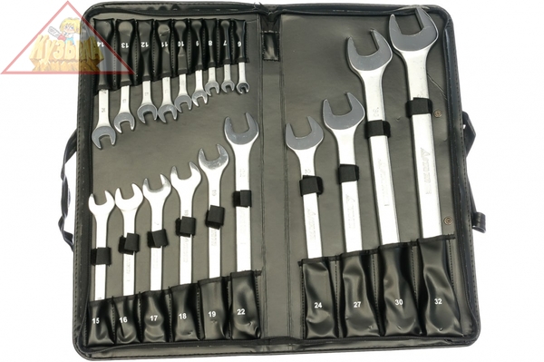 Набор комбинированных гаечных ключей 19 шт, 6 - 32 мм, STAYER арт.2-271259-H19