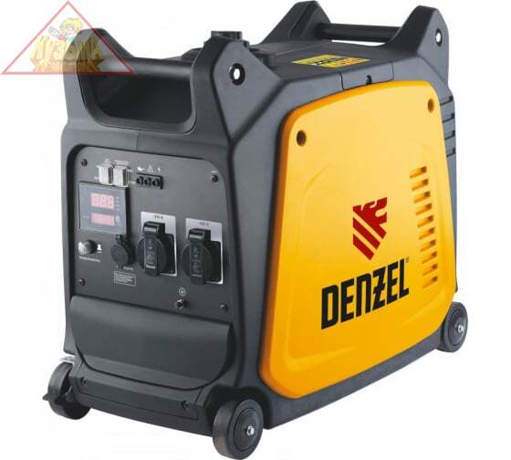 Генератор инверторный Denzel GT-2600i X-Pro 2,6 кВт, 220В, цифровое табло, бак 7 л, ручной старт (арт. 94643)
