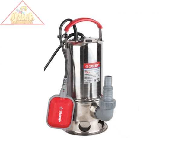 Насос погружной ЗУБР для загрязненной воды, ЗНПГ-750-С