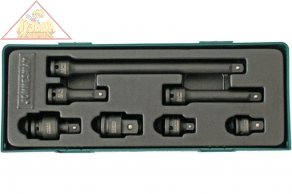 Комплект аксессуаров для ударных головок 1/2"DR 7 предметов (ложемент) Jonnesway, арт. S03A401SP