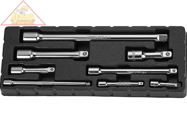 Набор удлинителей 1/4",3/8",1/2DR, 50-250 мм,8 предметов Jonnesway S28H08S
