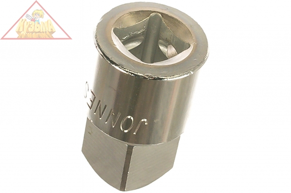 Переходник с F 3/4" DR на M 1" DR для торцевых головок Jonnesway S16H3410