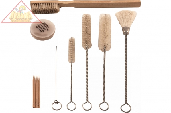 AS-0026 Комплект щеток для чистки покрасочного пистолета "Краскопульта", 12 предметов.Jonnesway