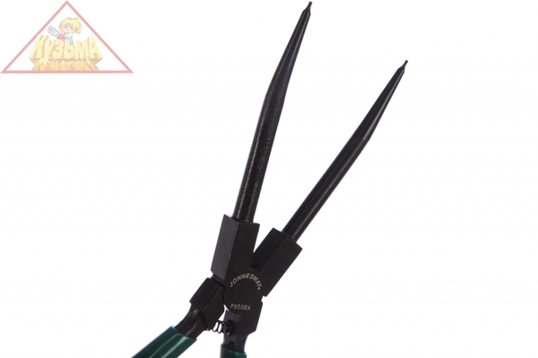 P9508A Щипцы прямые для стопорных колец удлиненные с ПВХ рукоятками, сжим, 215 мм, 10-32 мм.Jonnesway