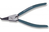 AG010012 Щипцы загнутые 90° для стопорных колец с ПВХ рукоятками, разжим, 225 мм, 32-80 мм.Jonnesway