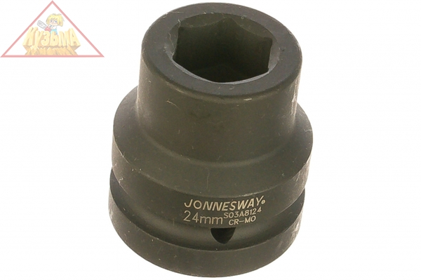 S03A8124 Головка торцевая ударная 1"DR, 24 мм.Jonnesway