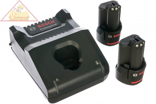 Набор аккумуляторные батареи GBA 12V 2.0Ah 2 шт и зарядное устройство GAL 12V-40 Bosch 1600A019R8