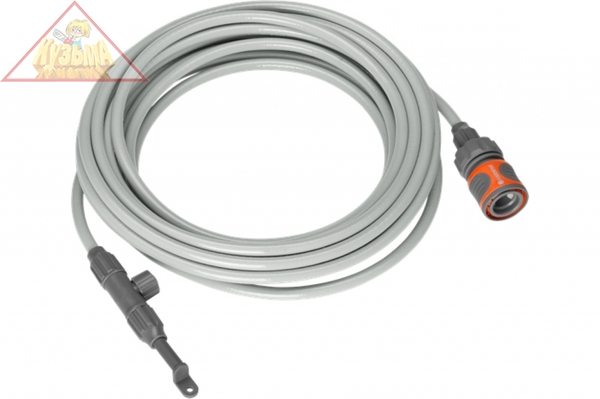 Шланг-распылитель, 10 м (диаметр 3.5 мм) с комплектом для подключения (6 микронасадок, 1 микронасадка с автостопом, 13 зажимов, 1 коннектор) Gardena (арт. 13135-20.000.00)