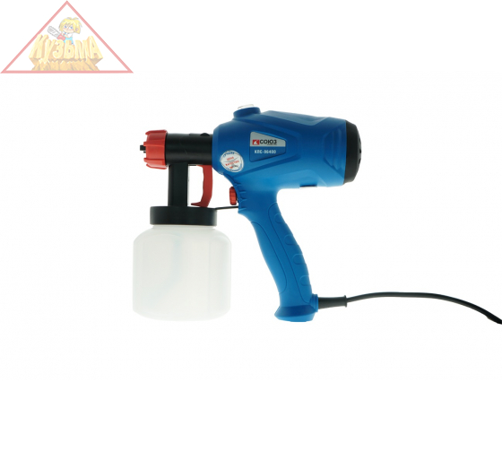 КПС-96400 Краскопульт СОЮЗ, 400 Вт, 600мл/мин, с наддувом, HVLP, коллекторный двигатель