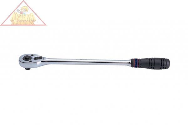 Трещотка 1/2", 375 мм, 32 зубца, флажковая с кнопкой KING TONY 4762-15G