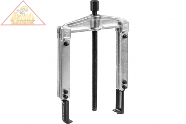 Раздвижной съемник 2-захватный с тонкими захватами, 215 мм, ЗУБР Профессионал 43313-160-215