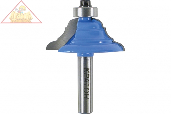 Фреза кромочная калевочная Кратон Ø40,8х15,9 мм R4,8/4,0 мм, хв. 8 мм 1 09 03 091