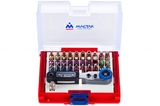 Набор вставок бит 1/4, TORX, HEX, PZ, PH, SLOT, 33 предмета МАСТАК 058-10033C