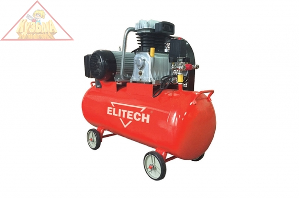 Компрессор Elitech КПР 200/550/3.0 рем. масл,вх. 550л/мин,10бар,3.0кВт,200л,118кг арт. 198652