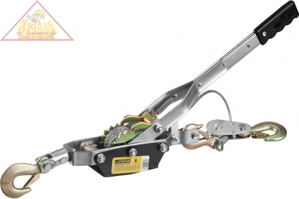 Лебедка STAYER MAXPull рычажная, тросовая, 4т/3м, 4310-4