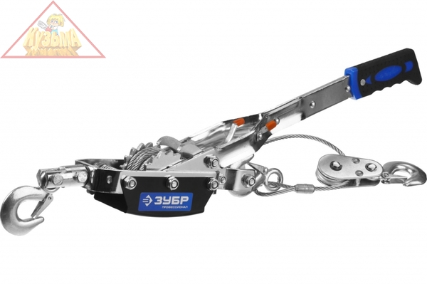 Лебедка ручная рычажная, серия ПРОФЕССИОНАЛ 4 т, 3 м, Зубр (арт.  43105-4-K)