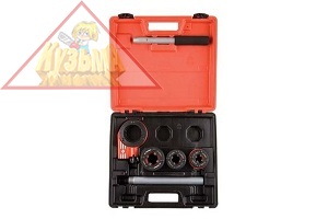 Набор трубных клуппов  с трещоткой № 3, Зубр Профессионал, арт. 28270-H3