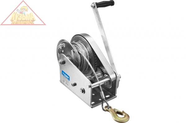 Лебедка ручная барабанная, подъемная ЗУБР "ПРОФИ" 43117-1.3