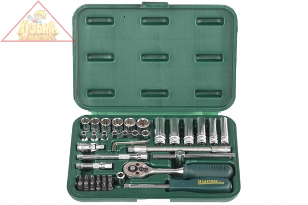 Набор торцевых головок Kraftool EXPERT QUALITAT SUPER LOCK 1/4, 42 предмета 27885-H42_z02