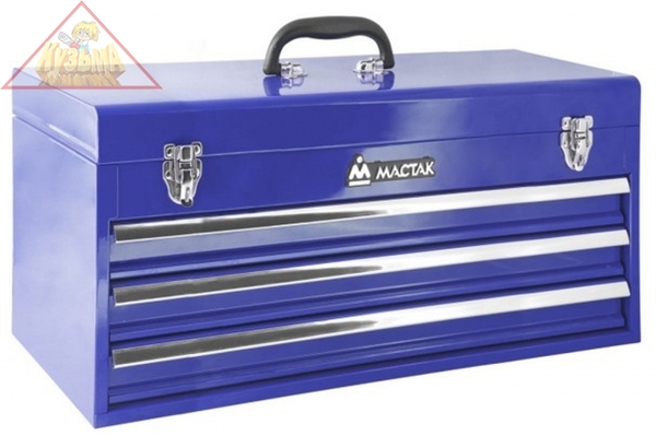 Инструментальный ящик МАСТАК 3 полки, синий 511-03530B