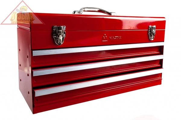 Инструментальный ящик МАСТАК 3 полки, красный 511-03530R