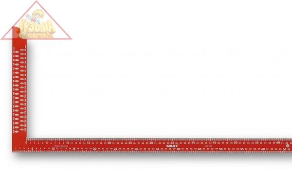 Плотницкий угольник (красный, 800х320 мм) SOLA ZWCA 800 56132201