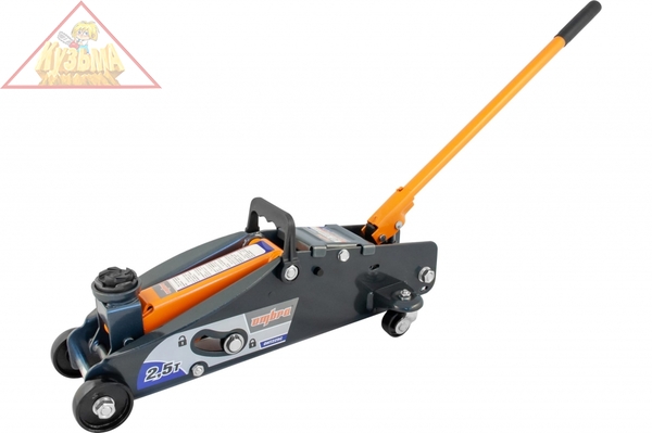 Подкатной домкрат с фиксатором в кейсе Ombra OHT225C