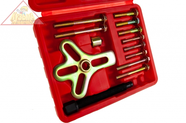 AHBPS13 Съемник многофункциональный с болтовыми захватами в наборе, диапазон захватов 30-120 мм, 13 предметов.Thorvik