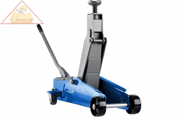 Гидравлический подкатной домкрат 3т, 192-533мм, в кейсе, ЗУБР Профессионал T77 43055-3-K