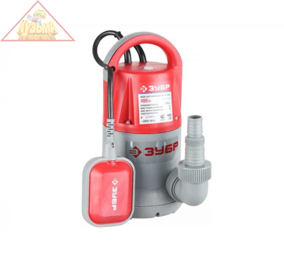 Насос погружной дренажный для чистой воды ЗУБР ЗНПЧ-400